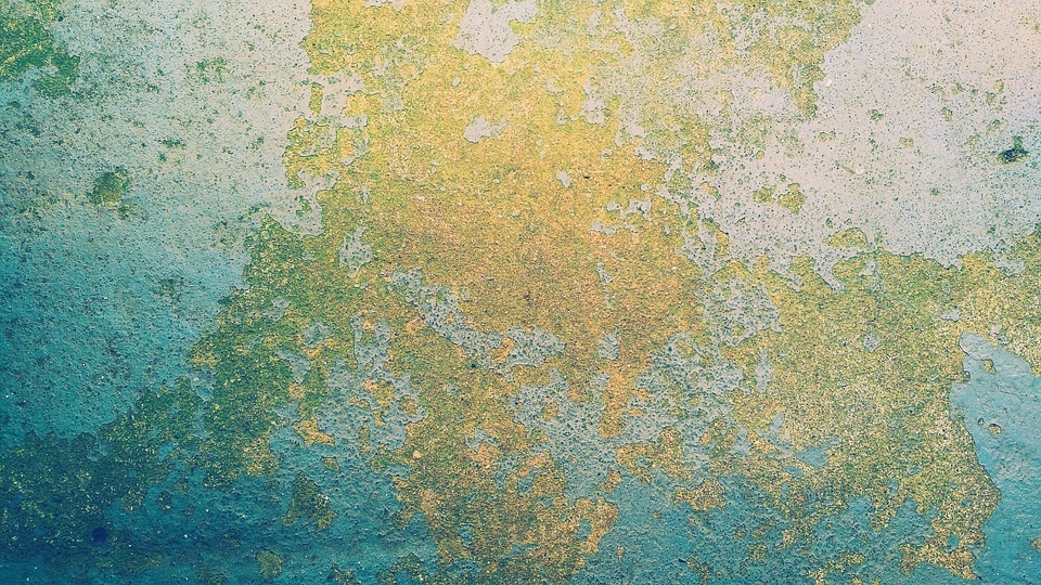 wall with faded paint